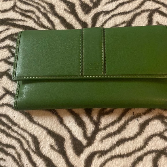 Coach Other - COACH Wallet Green Exterior/Light Blue
Interior. Excellent Condition